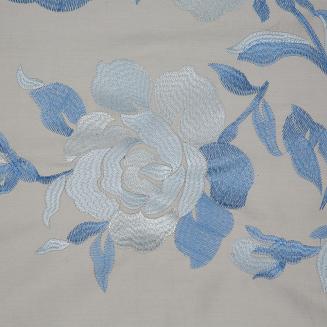 Pościel satynowa ST 160x200 Eurofirany srebrny/granatowy