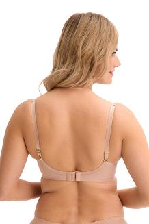 Biustonosz z haftem Soft Emanuela 038 miękki beżowy
