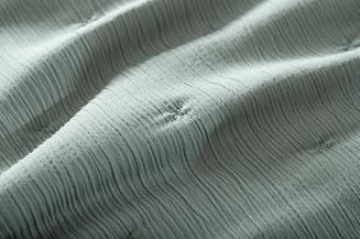 Narzuta dekoracyjna muślinowa struktura Stella 220x200 szałwiowa z haftem krzyżyków