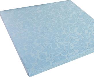 Prześcieradło frotte bez gumki Tulipan 150x205 ZWOLTEX błękit GRUBE na białym tle