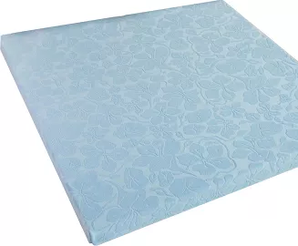 Prześcieradło frotte bez gumki Tulipan 150x205 ZWOLTEX błękit GRUBE na białym tle