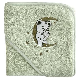 Ręcznik dziecięcy z kapturkiem BABY74 100x100 Eurofirany miętowy