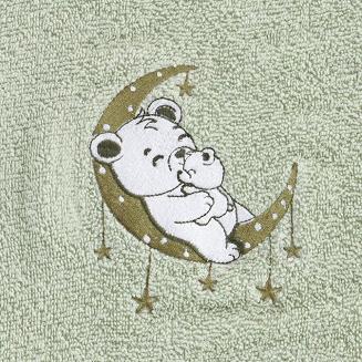 Ręcznik dziecięcy z kapturkiem BABY74 100x100 Eurofirany miętowy