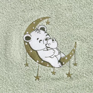 Ręcznik dziecięcy z kapturkiem BABY74 100x100 Eurofirany miętowy