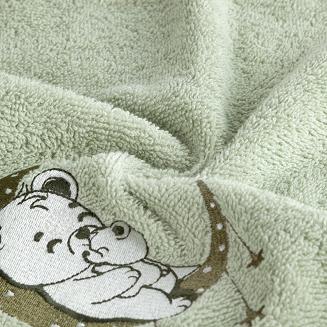 Ręcznik dziecięcy z kapturkiem BABY74 100x100 Eurofirany miętowy