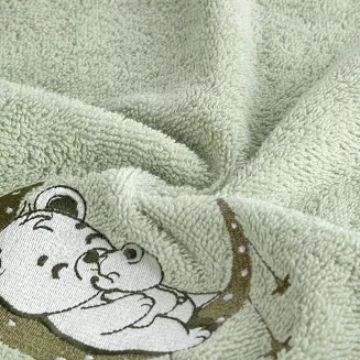 Ręcznik dziecięcy z kapturkiem BABY74 100x100 Eurofirany miętowy