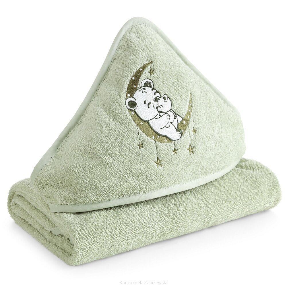 Ręcznik dziecięcy z kapturkiem BABY74 100x100 Eurofirany miętowy