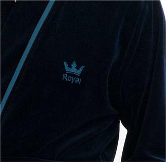 Szlafrok męski LUNA kod 852 granatowy - haft