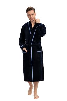 Szlafrok męski LUNA kod 852 granatowy