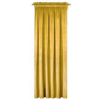 Zasłona gotowa na taśmie ROSA 140x270 Eurofirany musztardowa