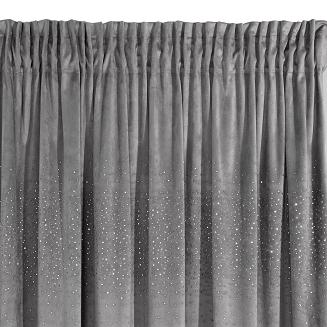 Zasłona gotowa na taśmie AURORA 140x270 Eurofirany stalowy