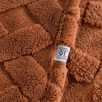 Koc narzuta CARO 70x160 Design91 ceglasty