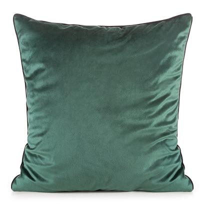 Poszewka dekoracyjna GAJA2 45x45 Eurofirany ciemnozielona z lamówką