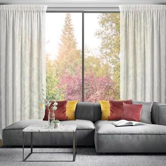 Firana gotowa na taśmie ILARIA 140x250 Eurofirany biały