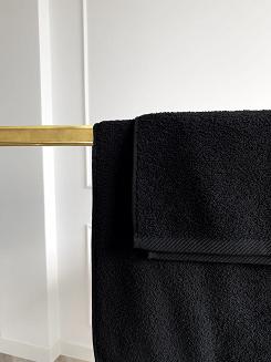 Ręcznik frotte Bari 70x140 gładki czarny
