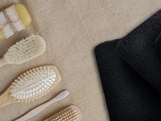 Ręcznik frotte Bari 70x140 gładki czarny