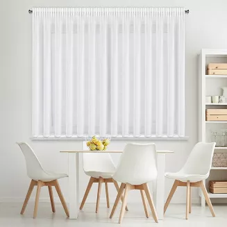 Firana gotowa na taśmie DALIA 350x150 Eurofirany biały