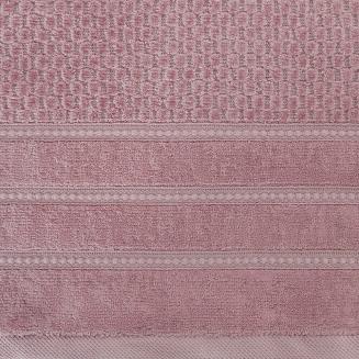 Ręcznik bawełniany ADORE 30x50 Eurofirany ciemnoróżowy o ryżowej strukturze