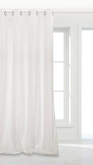 Biała Zasłona Welurowa 140x250 Velvet Soft