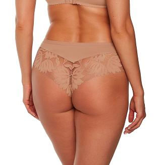 Brazyliany damskie z koronką i tiulem Nike 1135 mokka