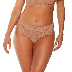 Brazyliany damskie z koronką i tiulem Nike 1135 mokka