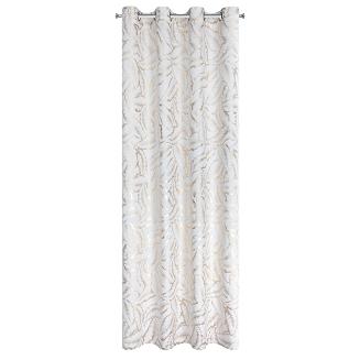 Zasłona gotowa na przelotkach MILENA 140x250 Eurofirany biały