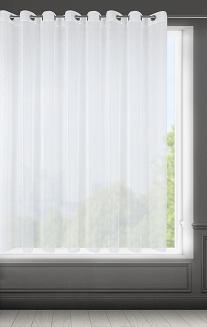 Firana gotowa na przelotkach REBECCA 300x150 Eurofirany biały