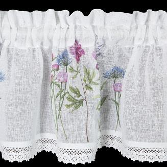 Firana gotowa LAURA 30x150 Eurofirany biały/wielokolorowy