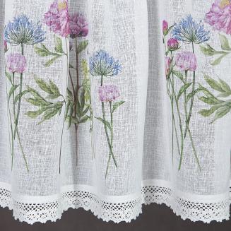 Firana gotowa LAURA 30x150 Eurofirany biały/wielokolorowy