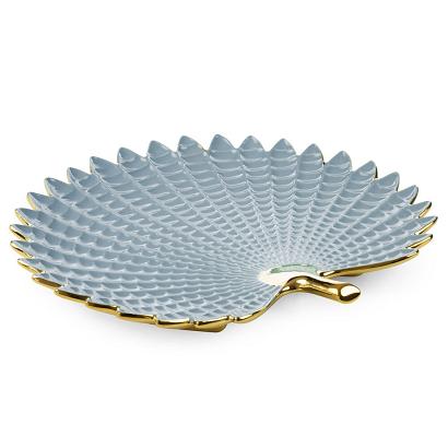 Patera dekoracyjna HIRAL 40x38 Eurofirany niebieska