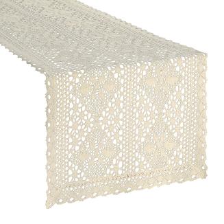 Obrus dekoracyjny MARY 40x180 Eurofirany jasnobeżowy