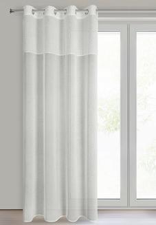 Zasłona gotowa na przelotkach AGIS 140x250 Eurofirany biały