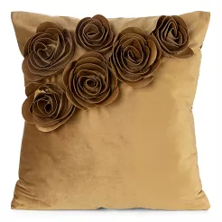Poszewka dekoracyjna FLORES 45x45 Eurofirany miodowy
