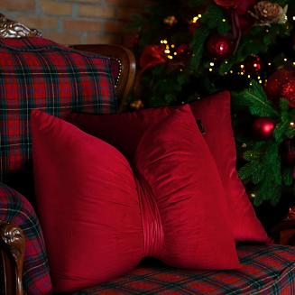 Poszewka dekoracyjna KOKARDA 45x55 Eurofirany czerwony