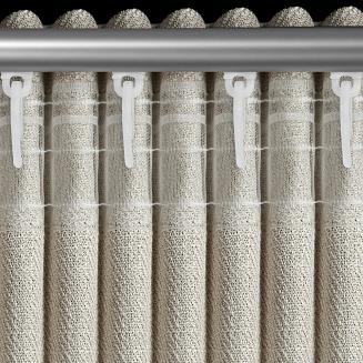 Zasłona gotowa na taśmie LEYA 140x270 Eurofirany ciemnobeżowy