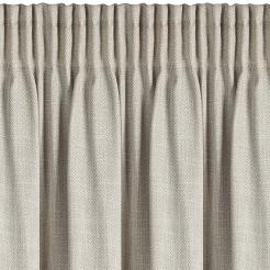 Zasłona gotowa na taśmie LEYA 140x270 Eurofirany ciemnobeżowy