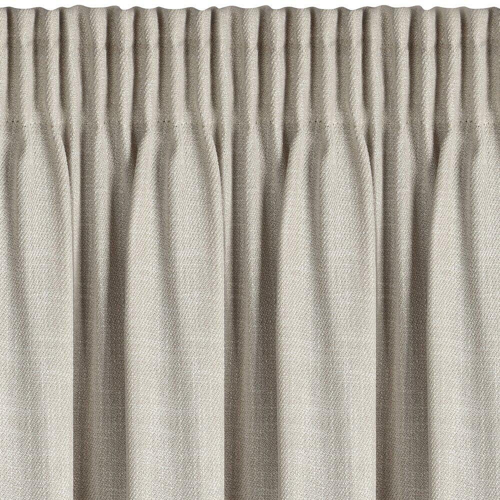 Zasłona gotowa na taśmie LEYA 140x270 Eurofirany ciemnobeżowy