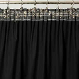 Zasłona gotowa na taśmie FELIS 140x270 Eurofirany czarny