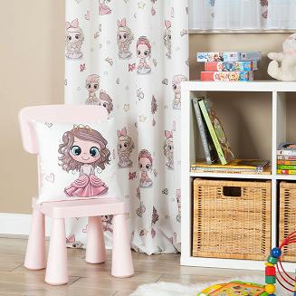 Poszewka dekoracyjna PRINCESS 40x40 welwetowa biała brunetka