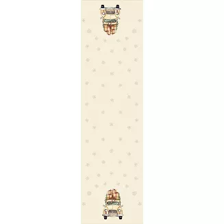 VINTAGE SAMOCHÓD Bieżnik NINA WODOODPORNA, 38x140cm, kolor 004 beżowy  PBN283/KSP/C04/038140/1