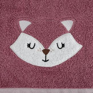 Ręcznik dziecięcy z kapturkiem BABY70 100x100 Eurofirany różowy