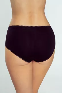 Figi damskie z koronką Venita czarne