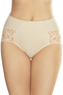 Figi damskie korygujące z koronką Vita beżowe