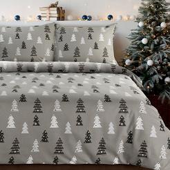 Komplet pościeli świąteczny POS 140x200 Eurofirany stalowy