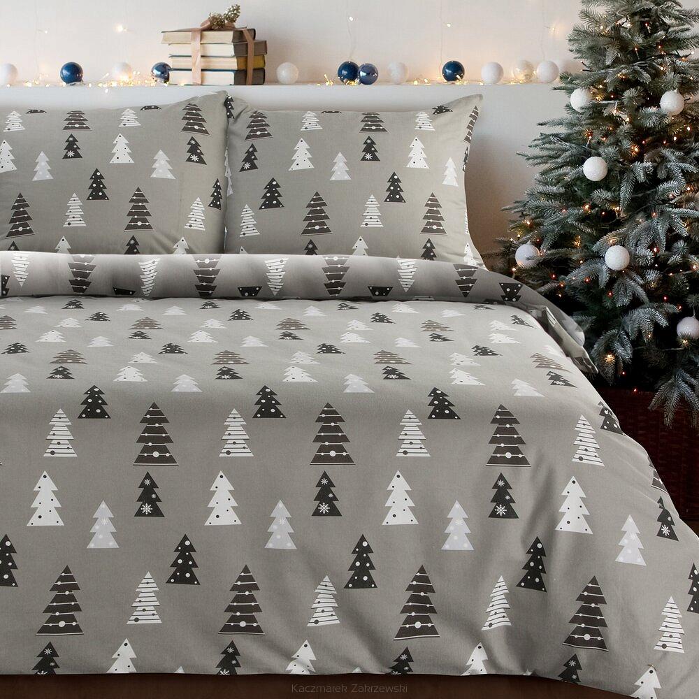 Komplet pościeli świąteczny POS 140x200 Eurofirany stalowy