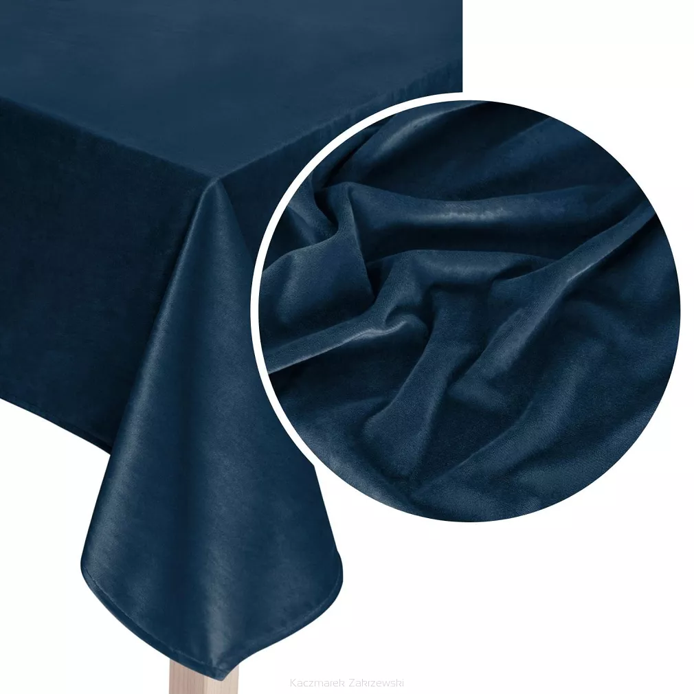 Bieżnik dekoracyjny SOFT 40x180 welurowy granatowy