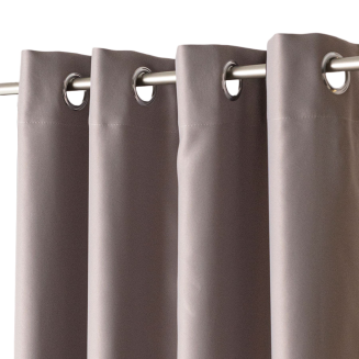 Zasłona gotowa typu blackout na przelotkach DONA 140x 250 szara