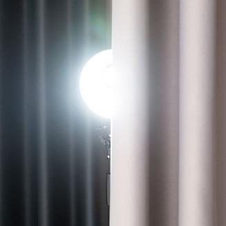 Zasłona gotowa typu blackout na przelotkach DONA 140x 250 szary