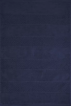 Dywanik łazienkowy 60x90 JESSI Eurofirany wytłaczany geometryczny granatowy