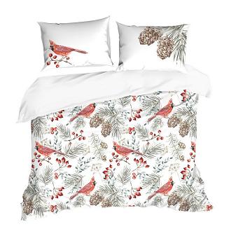 Komplet pościeli świąteczny WILLOW 220x200 Eurofirany biały